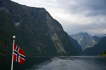 Image showing Naeroyfjord, Sogn og Fjordane, Norway