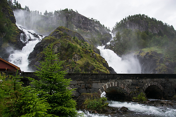 Image showing Lotefossen, Hordaland, Norway