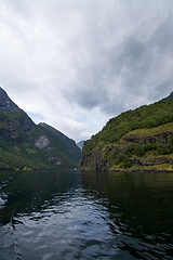 Image showing Naeroyfjord, Sogn og Fjordane, Norway