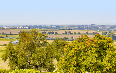 Image showing rural aerial scenery in Hohenlohe