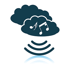 Image showing Music cloud icon