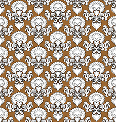 Image showing Damask Seamless Outline Pattern