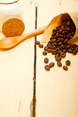 Image showing espresso coffee and beans