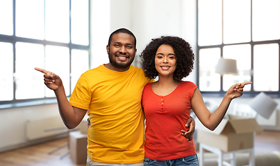 Image showing happy african american couple at new home