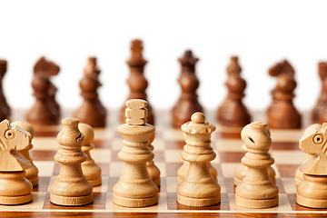 Image showing Chess - beginning of game