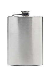 Image showing Stainless hip flask