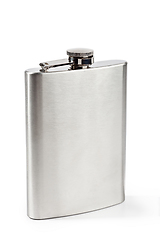 Image showing Stainless hip flask