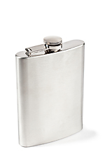 Image showing Stainless hip flask