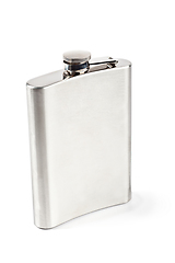 Image showing Stainless hip flask