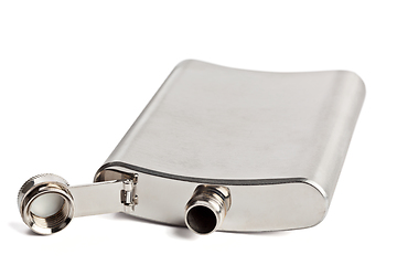 Image showing Stainless hip flask