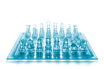 Image showing Glass chess