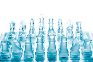 Image showing Glass chess