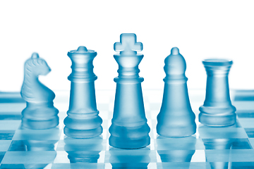 Image showing Glass chess