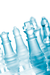 Image showing Glass chess