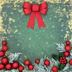 Image showing Christmas Seasons Greetings Abstract Decorative Background 