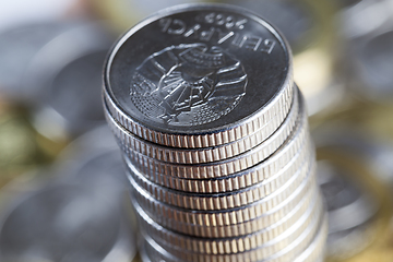 Image showing stack of coins