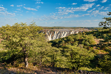 Image showing Ruacana Falls in Northern Namibia, Africa wilderness