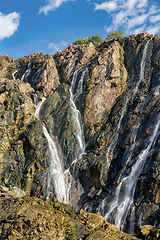 Image showing Ruacana Falls in Northern Namibia, Africa wilderness