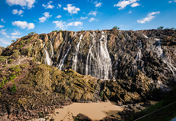 Image showing Ruacana Falls in Northern Namibia, Africa wilderness