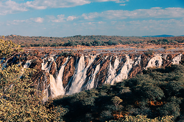 Image showing Ruacana Falls in Northern Namibia, Africa wilderness