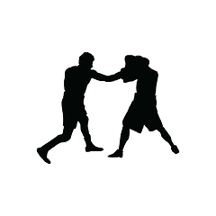 Image showing Boxing silhouette