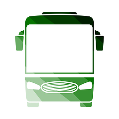 Image showing Tourist Bus Icon Front View
