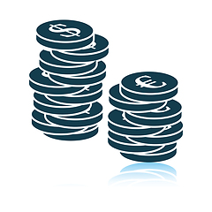 Image showing Stack of coins  icon