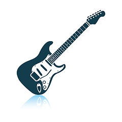 Image showing Electric guitar icon