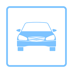 Image showing Sedan Car Icon Front View