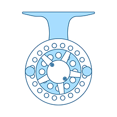 Image showing Icon Of Fishing Reel