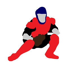 Image showing baseball silhouette