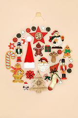 Image showing Eco Friendly Christmas Tree Decoration Round Shape Concept