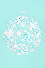 Image showing Magical Christmas Tree Round Shape Bauble Decoration