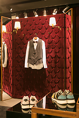 Image showing A luxury store with men clothing.