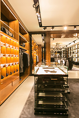 Image showing A luxury store with men clothing.