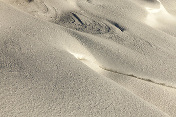 Image showing Snow drifts in winter