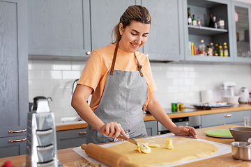 Image showing woman cooking food and baking on kitchen at home