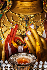 Image showing Maitreya Buddha in Thiksey Gompa