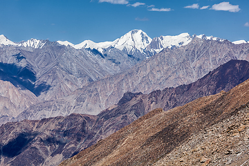 Image showing Karakorum Range mountains in Himalayas