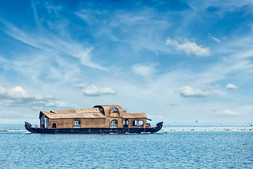Image showing Houseboat in Kerala, India