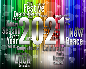 Image showing Twenty Twenty One Shows 2021 New Year Celebrating