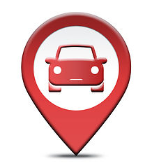 Image showing Car Rental Location Shows Automobile Hire Places