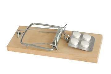 Image showing Mousetrap and Pills