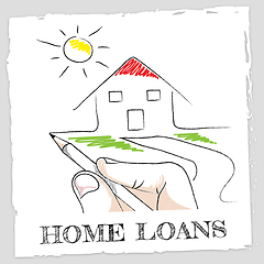 Image showing Home Loans Means Fund Homes And Borrowing