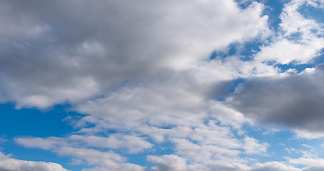 Image showing cloudy morning sky, nature background