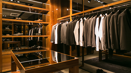 Image showing A luxury store with men clothing.