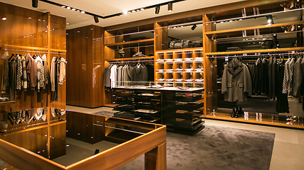 Image showing A luxury store with men clothing.