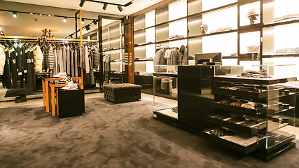 Image showing A luxury store with men clothing.