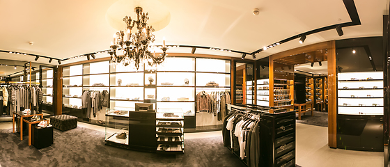 Image showing A luxury store with men clothing.