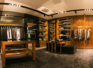 Image showing A luxury store with men clothing.